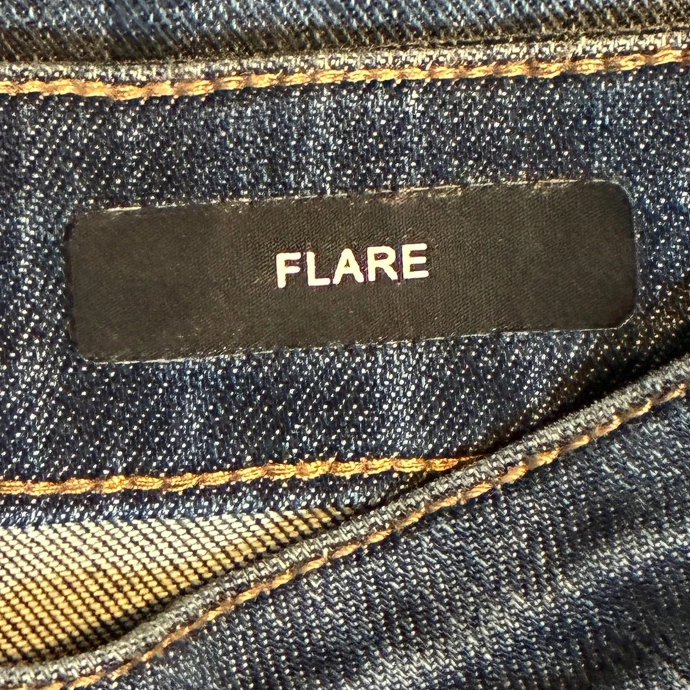 Judy Blue Flare Jeans Women 11/30 JB88739 Distressed High Rise Raw Hem Denim